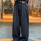 【Oneblue Shop】フロントタックワイドデニムパンツ / FRONT TUCK WIDE DENIM PANTS 2609810