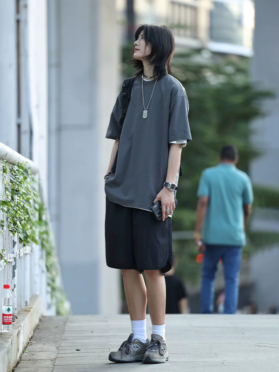 【Oneblue Shop】NS267111ラウンドネック無地Tシャツ【吸湿速乾SORONA】 / Round neck plain T-shirt [moisture wicking quick drying SORONA]