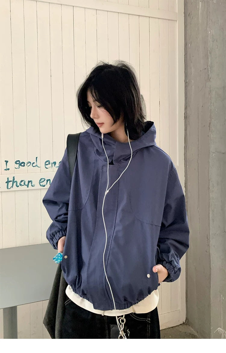 【Oneblue Shop】ショートフードジャケット / SHORT HOODED JACKET 269803