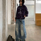 【Oneblue Shop】アニマルスクリプトジップフーディー / ANIMAL SCRIPT ZIP HOODIE 260987