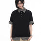 【Oneblue Shop】レイヤードカラー プルオーバートップス / Layered Collar Pullover Top LS260325