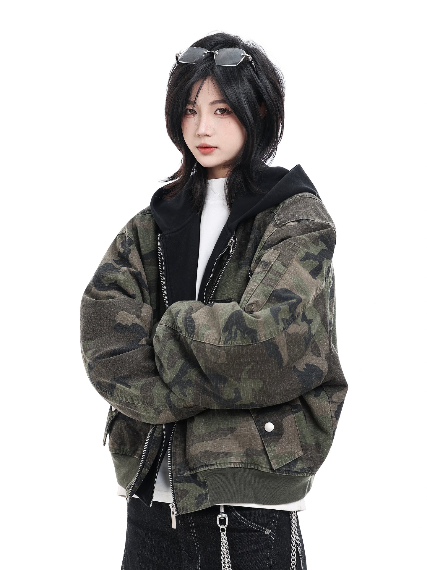 【Oneblue Shop】カモ リバーシブル フライト ジャケット / CAMO REVERSIBLE FLIGHT JACKET LS25122903
