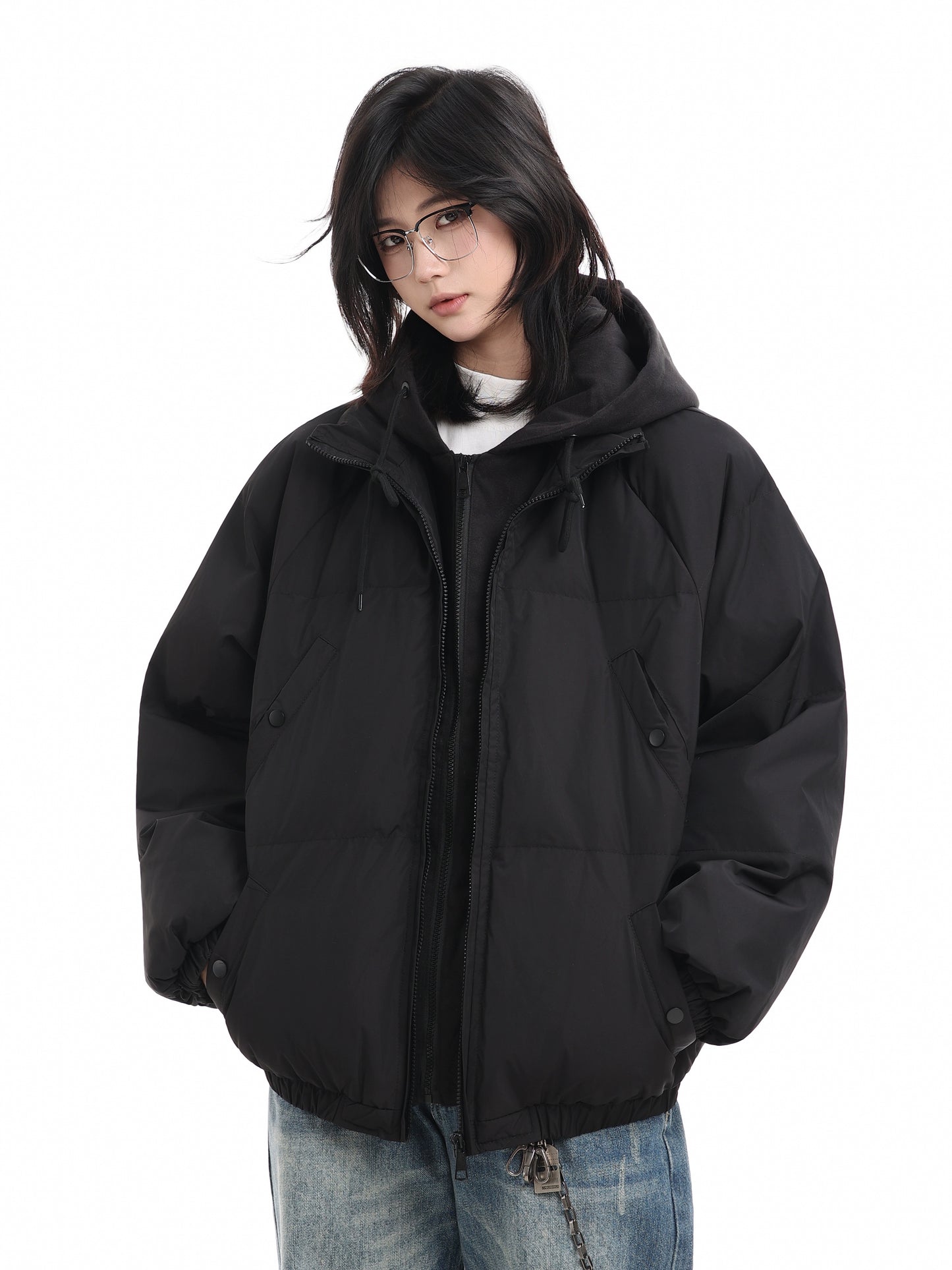 【Oneblue Shop】フェイクレイヤード中綿ジャケット / FAKE-LAYERED PUFF JACKET Ls2512061