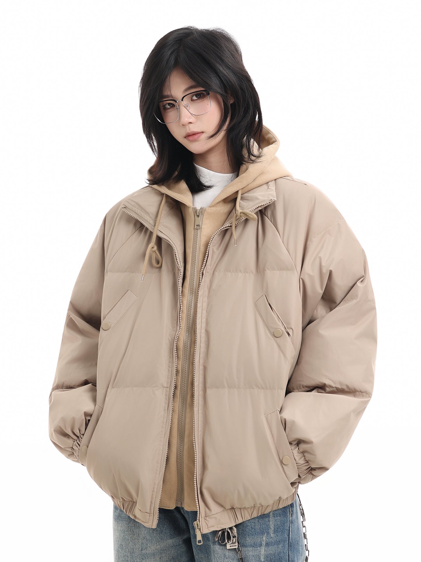 【Oneblue Shop】フェイクレイヤード中綿ジャケット / FAKE-LAYERED PUFF JACKET Ls2512061