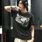 【Oneblue Shop】グラフィック プリント 半袖 Tシャツ241940