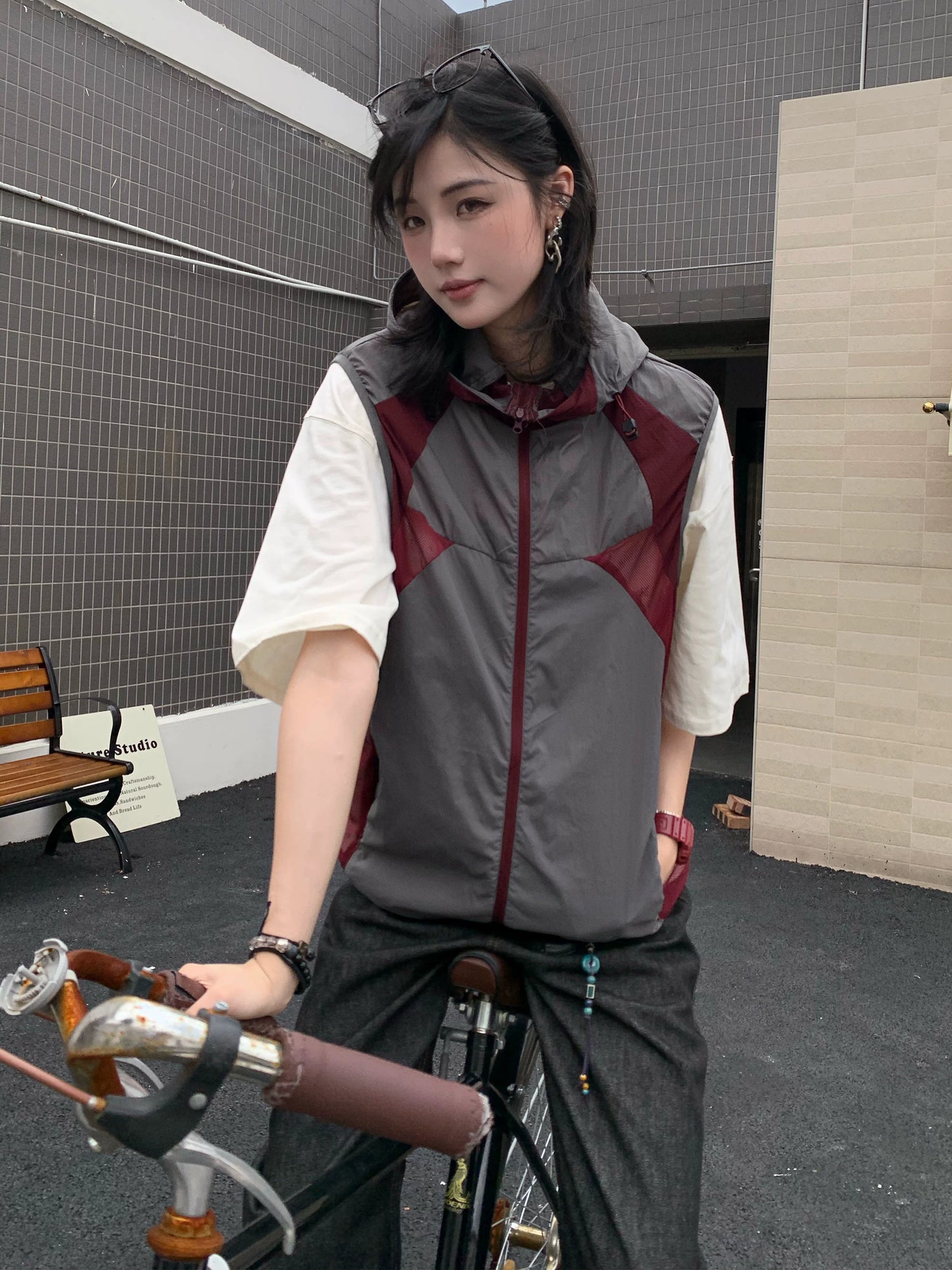 【Oneblue Shop】コンバーチブルナイロンジャケット / CONVERTIBLE NYLON JACKET Ns67123