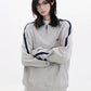 【Oneblue Shop】トラックラインジップポロスウェット / Track Line Zip Polo Sweat LS2510023