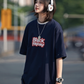 【Oneblue Shop】ワイドフィットマザープリント半袖Tシャツ LS372401