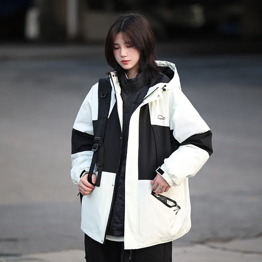 [Oneblue Shop] Duck Down Jacket Winter Coat 3-in-1 Removable Hood [2 pieces including inner]