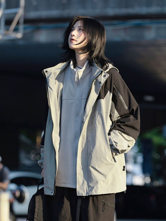 [Oneblue Shop] 2 in 1 Jacket Parka Jacket Two Piece ls100501 [2 pieces including inner]