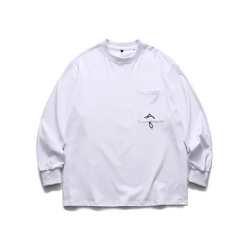 [Oneblue Shop] Cool Neck Sweatshirt Spring ins Long Sleeve Loose LS24001