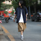 Oneblue Shop/Wide Silhouette Cargo Shorts Ls83993