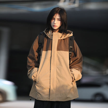 [Oneblue Shop] 2 in 1 Jacket Parka Jacket Two Piece ls100501 [2 pieces including inner]