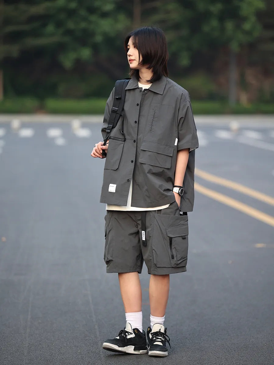 Oneblue Shop/Wide Silhouette Cargo Shorts LS031401