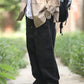 [Oneblue Shop] Cargo pants for men and women overseas trend plain regular length regular waist pocket design LS24008