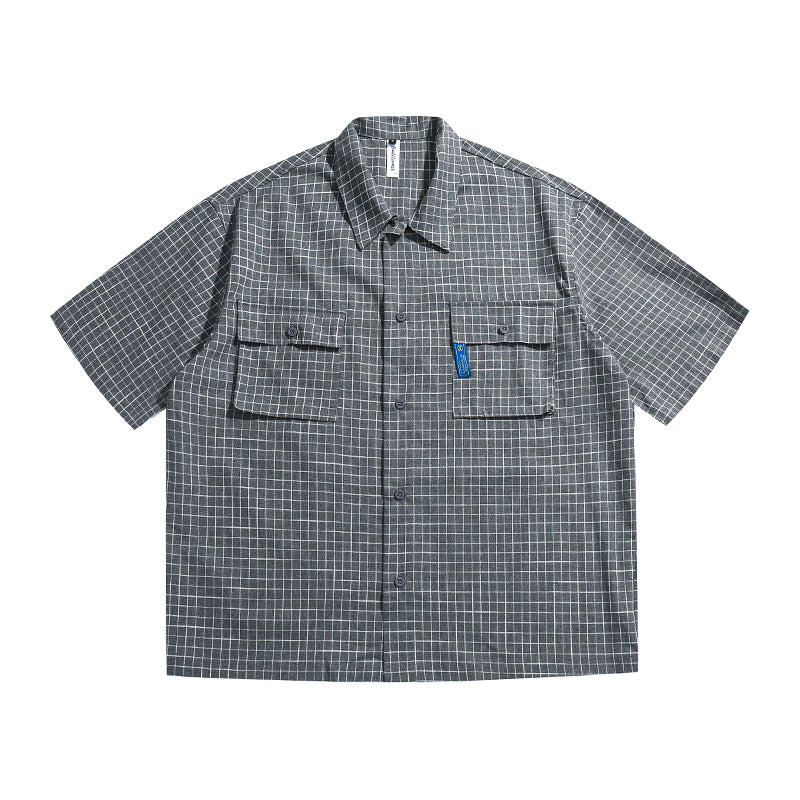 Oneblue Shop/plaid shirt short sleeve ls94949