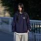 [Oneblue Shop] Polo Shirt Japanese Style Contrast Color Collar Loose Long Sleeve T-shirt Unisex ls102101 Men's Women's Top