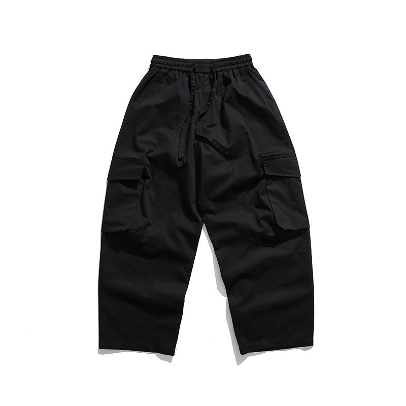 [Oneblue Shop] Cargo pants for men and women overseas trend plain regular length regular waist pocket design LS42301
