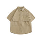 [Oneblue Shop] Work Shirt Short Sleeve Men's Multiple Pockets Summer ls060201