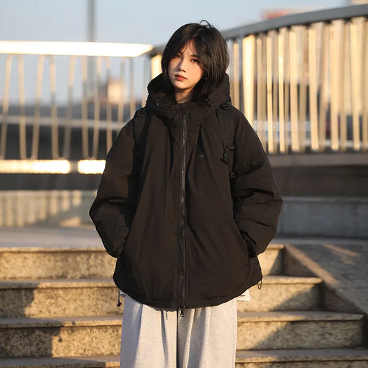 [Oneblue Shop] Oversized puffer jacket [Functional cotton] Unisex windproof